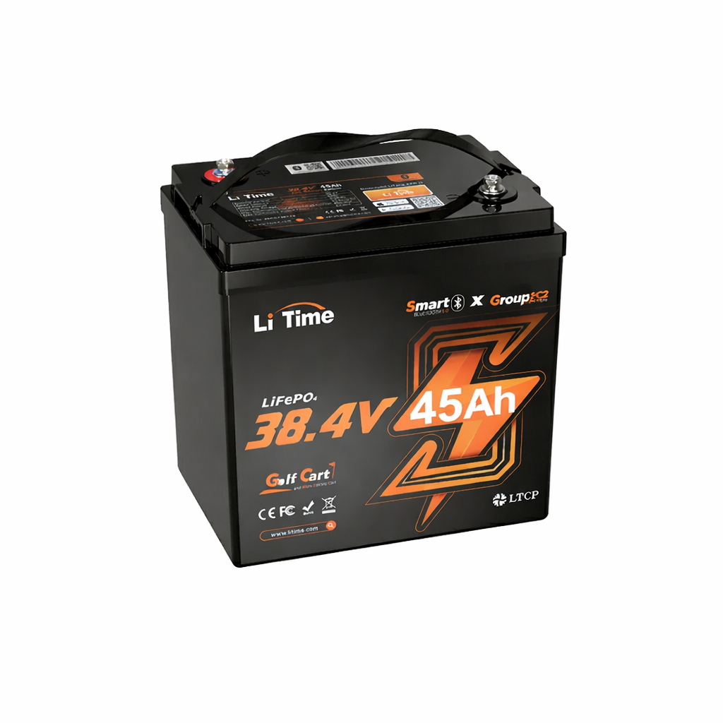 LiTime 36V 45Ah GC2 Bluetooth Lithium Golf Cart Battery