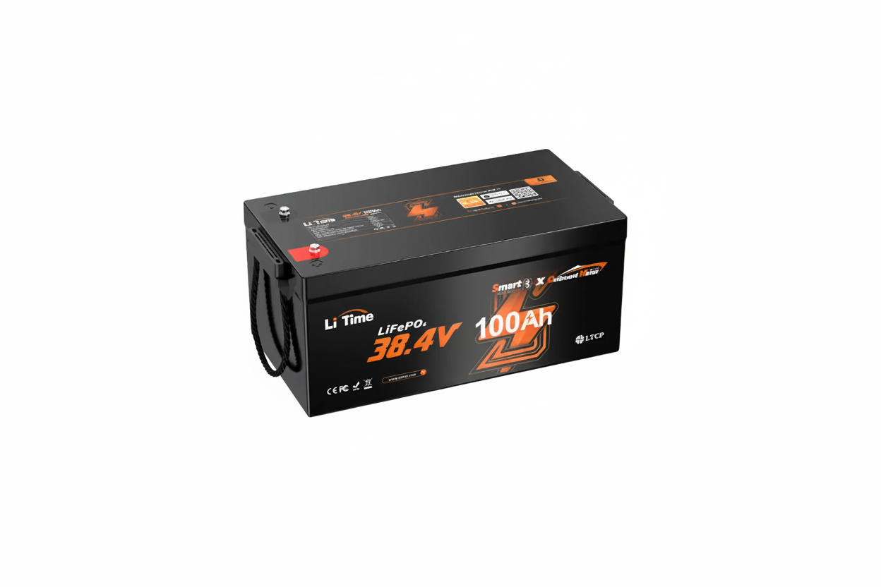 LiTime 36V 100Ah OBM Marine Battery for Trolling Motors & Electric Outboard Motors