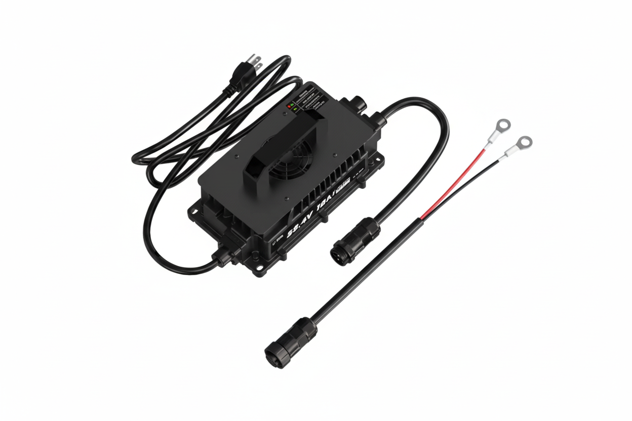 LiTime 48 Volt (58.4) 18A LiFePO4 Battery Charger IP65 Waterproof